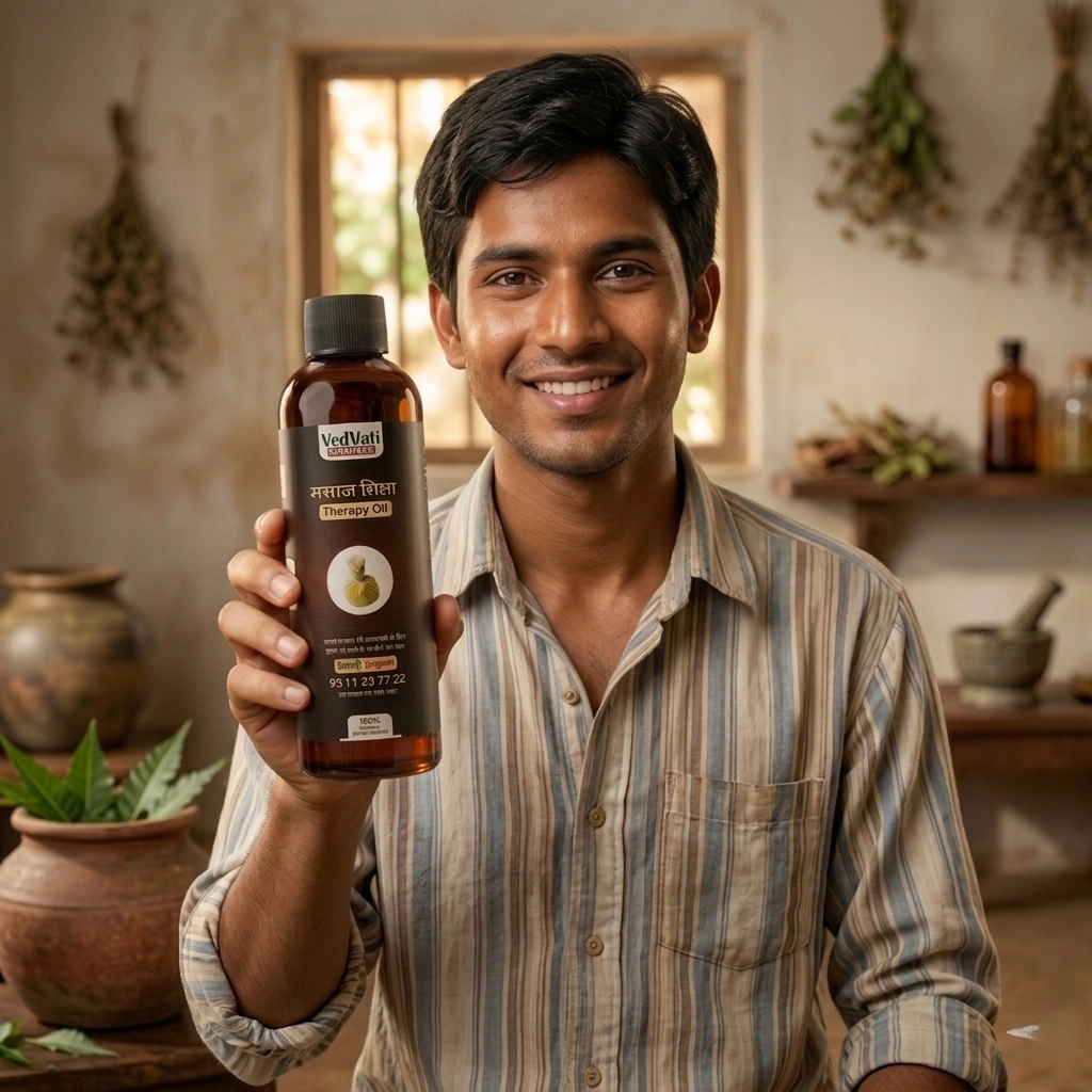 VedVati Massage Taila - Elevate Your Men's Wellness Naturally - Image 4