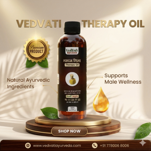 VedVati Therapy Oil – Herbal Male Wellness Massage Oil 100ml
