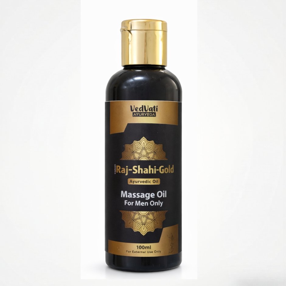 Raj-Shahi-Gold Ayurvedic Massage Oil for Men (100 ml)