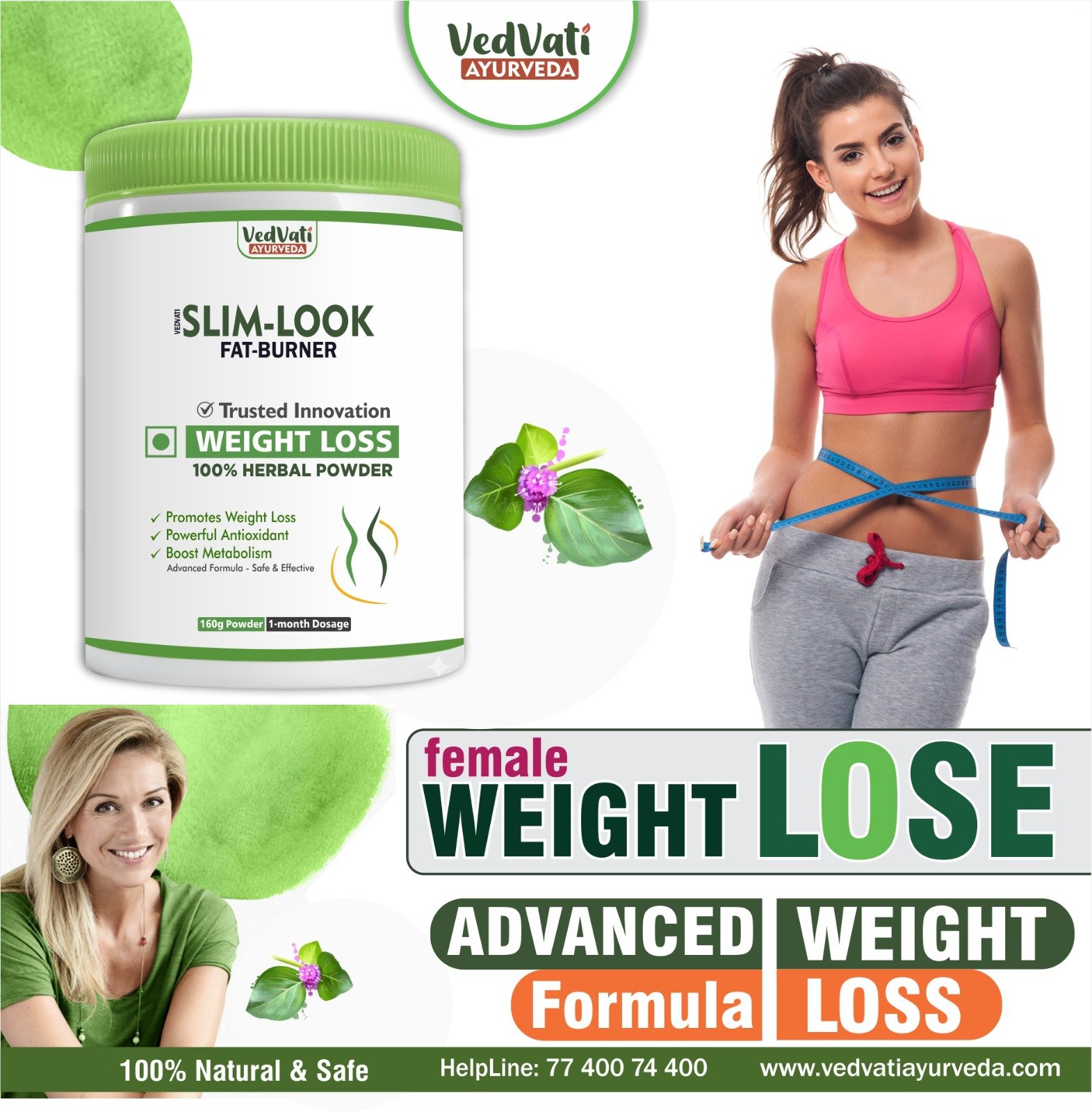 Slim-Look Herbal Fat Burner – Natural Weight Loss Formula - Image 2