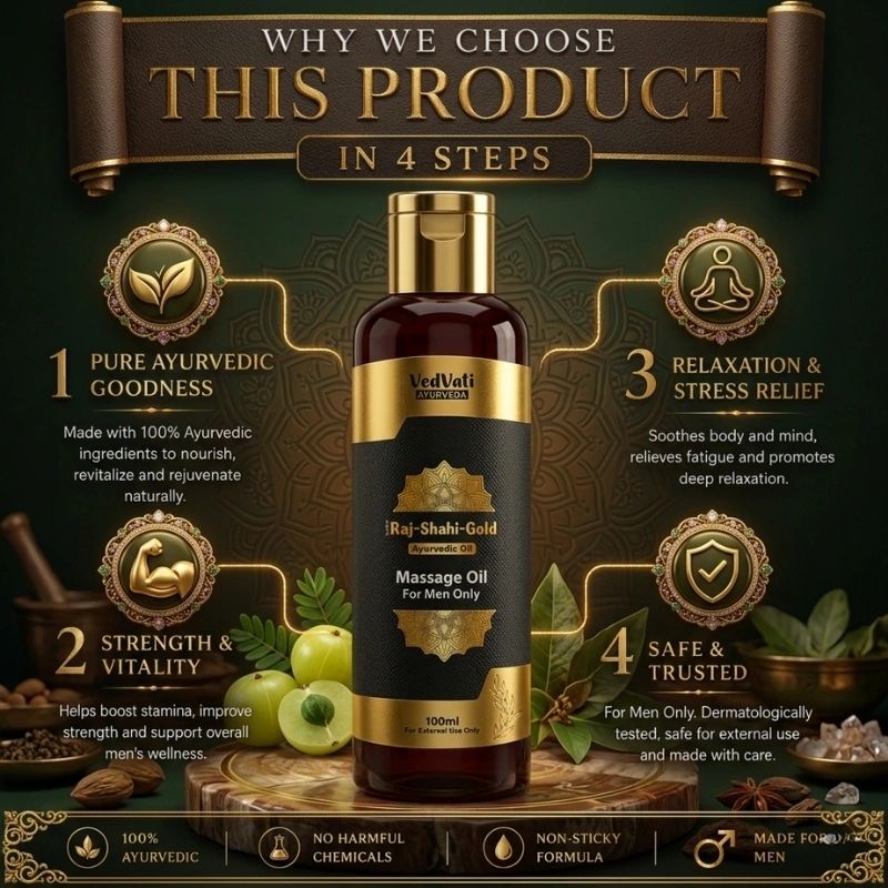 Raj Shahi Gold Oil - Pure Herbs. Premium Wellness. - Image 6
