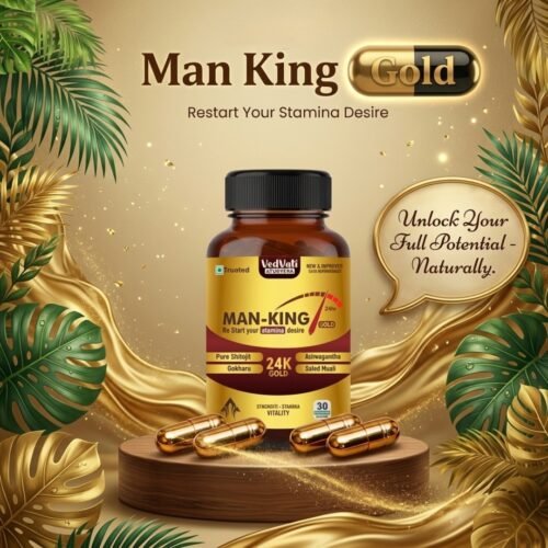 Man King Gold – Ayurvedic Capsule for Strength, Stamina & Vitality