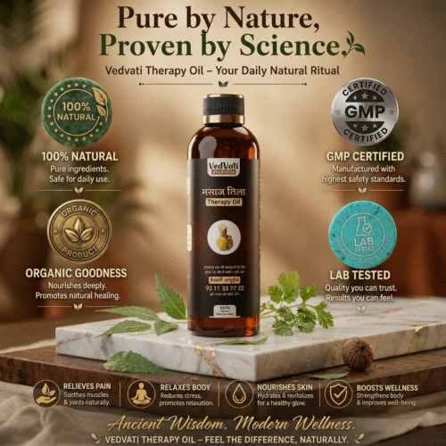 VedVati Therapy Oil – Herbal Male Wellness Massage Oil 100ml