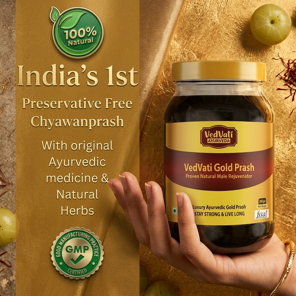 Vedvati Gold Prash – Premium Ayurvedic Male Rejuvenation Formula - Image 2