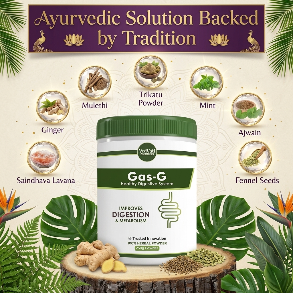 Gas-G Herbal Digestive Powder – Supports Digestion & Metabolism (250 g) - Image 5